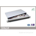 SC Duplex 6 Port / 12 Port Fiber Optic Patch Panel For Netw